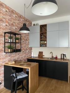 Kuchyňa alebo kuchynka v ubytovaní Apartament Nad Starą Odrą