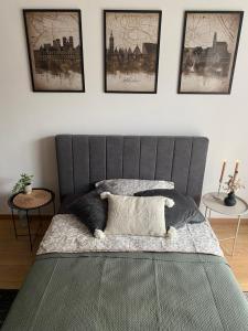 Posteľ alebo postele v izbe v ubytovaní Apartament Nad Starą Odrą