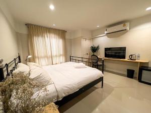 Кровать или кровати в номере Vanilla house