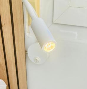 a light on the side of a door at Apartamento La Quinta in Cala del Moral