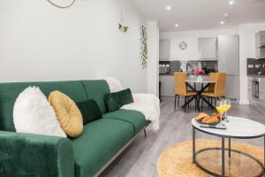 Kuchyň nebo kuchyňský kout v ubytování Opulent Residence - 1 BR Leicester City Centre