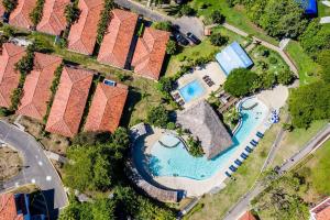 an overhead view of a house with a swimming pool at Private Pool Villa, Resort & Beach Access in Playa Hermosa +17 photos