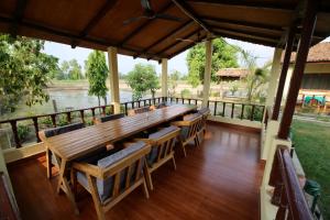 Balkón nebo terasa v ubytování Bardia Eco Friendly Homestay