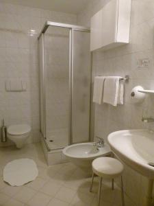 Koupelna v ubytování Hotel Stocker