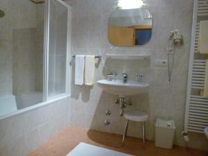 Koupelna v ubytování Hotel Stocker