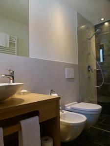 Koupelna v ubytování Hotel Stocker
