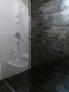 Koupelna v ubytování Hotel Stocker