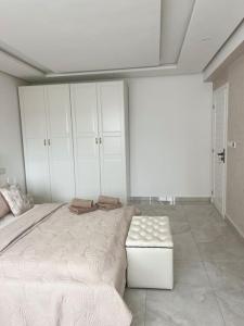 Postel nebo postele na pokoji v ubytování Appartement Duplex Tanger