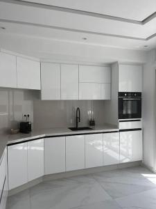 Kuchyň nebo kuchyňský kout v ubytování Appartement Duplex Tanger