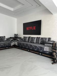 Χώρος καθιστικού στο Appartement Duplex Tanger