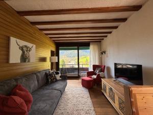 TV a/nebo společenská místnost v ubytování Appartement Sonnenblume - Haus Kärnten