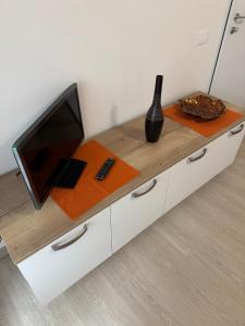 TV a/nebo společenská místnost v ubytování Sogno delle Dolomiti