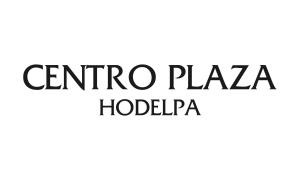 a close up of the text of the cinco plaza hotelapa at Hodelpa Centro Plaza in Santiago de los Caballeros +24 photos
