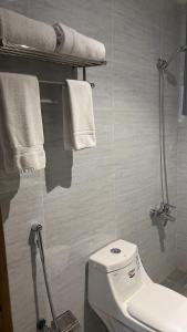 Koupelna v ubytování WS Hotel