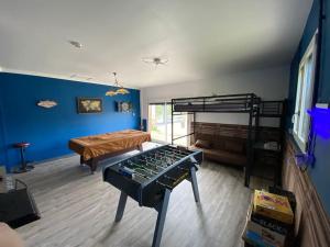 Postel nebo postele na pokoji v ubytování Belle propriété 1h de paris avec piscine chauffée + 29 fotografií