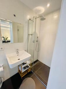 Koupelna v ubytování exclusive perfect stay - perfect location in Leipzig