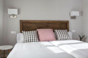 Cama o camas de una habitación en Senda del Cabrerizo