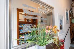 Część wypoczynkowa w obiekcie Das Jedermann Boutiquehotel mit Stadtgarten