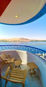 Balkón nebo terasa v ubytování aswan view 3 bedrooms