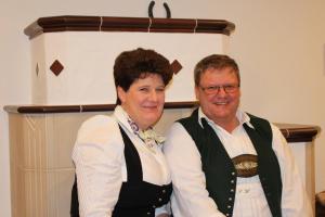 a man and a woman standing next to each other at Ferienhof Bernegglehen in Berchtesgaden
