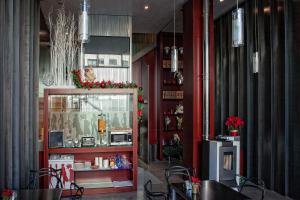 Kuchyň nebo kuchyňský kout v ubytování Hostal Averroes