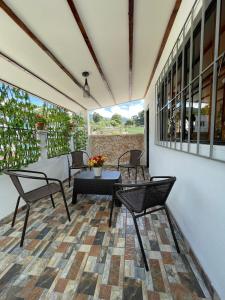 En balkon eller terrasse på Apaneca House