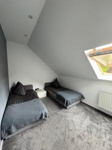 Et opholdsområde på Modernes Apartment in Wald- und Stadtnähe