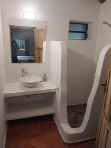 Koupelna v ubytování Casita de Piedra