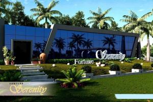 a rendering of the front of the resort at 7 Seasons Palm Suite with Sky Orbit, Balcony, Swimming pool, WIFI, Playground in Rajkot