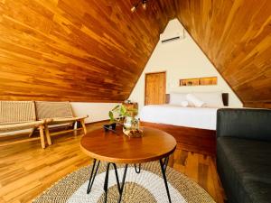 Ruang duduk di The Kamsha Kintamani