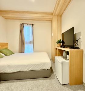 TV a/nebo společenská místnost v ubytování Y&Y NAMBA HOTEL Osaka
