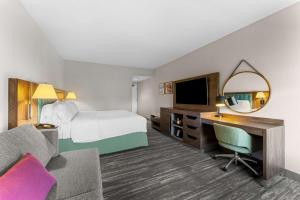 Postel nebo postele na pokoji v ubytování Hampton Inn Stroudsburg Poconos