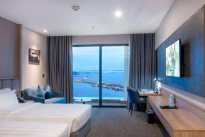 Katil atau katil-katil dalam bilik di Wyndham Garden Legend Halong