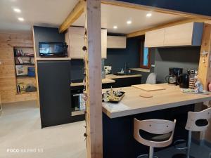 Kuchyň nebo kuchyňský kout v ubytování loftvesubie Studio