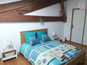 Postel nebo postele na pokoji v ubytování En Pascot - 1 appartement et 2 chambres indépendantes