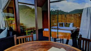 Nespecifikovaný výhled na hory nebo výhled na hory při pohledu z bed and breakfast