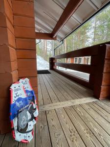 Posezení v ubytování Holliday Cabin in Levi, Kätkánharju 4