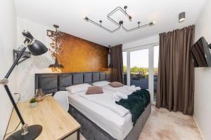Ένα ή περισσότερα κρεβάτια σε δωμάτιο στο Villa Mendula +70 φωτογραφίες