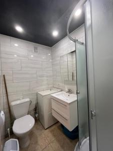 Koupelna v ubytování Buto nuoma Palangos centre