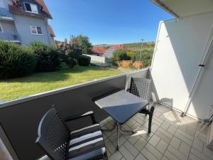 Balkón nebo terasa v ubytování Ferienwohnung Bad Sulza