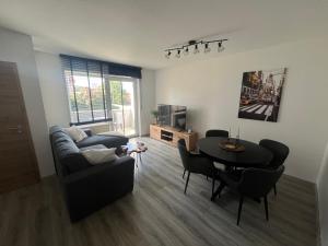 Posezení v ubytování Ferienwohnung Bad Sulza