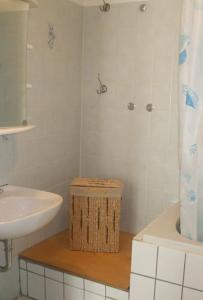 Koupelna v ubytování Ferienwohnung Mosel-Rhein