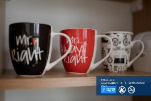 Príslušenstvo na prípravu kávy alebo čaju v ubytovaní Premium Apartment with free private parking