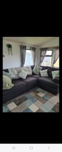 Χώρος καθιστικού στο Jones caravan hire fir tree