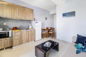 Η κουζίνα ή μικρή κουζίνα στο Gkountis stone apartment 4