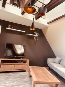 TV a/nebo společenská místnost v ubytování Appartement Cosy de 2 à 4 pers