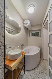 Koupelna v ubytování Keti Zemun Spa Apartment