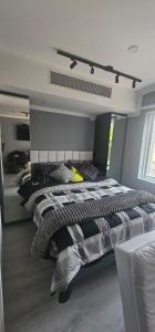 Postel nebo postele na pokoji v ubytování Bela Sampa 407 - Flat Paulista Classic