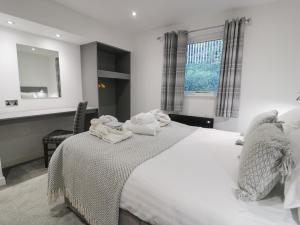 Ένα ή περισσότερα κρεβάτια σε δωμάτιο στο Luxury Lodge 53 +34 φωτογραφίες