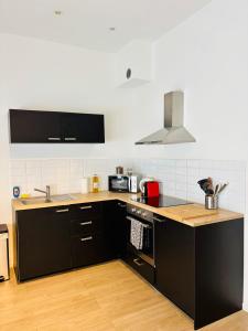 Η κουζίνα ή μικρή κουζίνα στο Sublime appartement au centre de Bruxelles